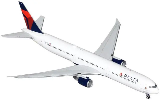 Alt view image 2 of 3 - Boeing 767-400ER Commercial Aircraft "Delta Air Lines" White with Blue and Red Tail 1/200 Diecast Model Airplane by GeminiJets