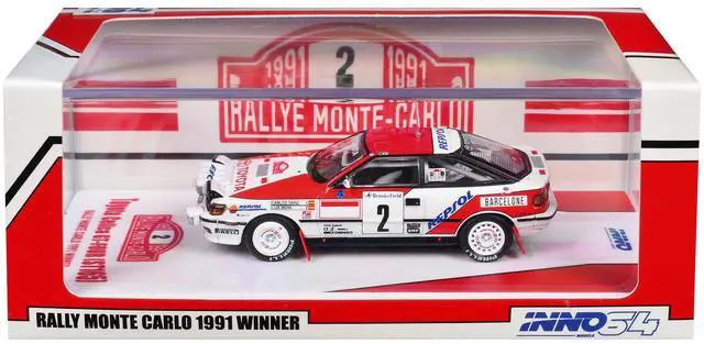 Alt view image 6 of 7 - Toyota Celica GT-Four (ST165) #2 Winner "Rally Monte Carlo" (1991) 1/64 Diecast Model Car by Inno Models