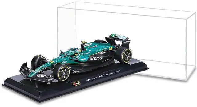 Alt view image 3 of 6 - Aston Martin AMR25 #14 Fernando Alonso "Aramco" Formula One F1 "World Championship" (2025) 1/24 Diecast Model Car by Bburago
