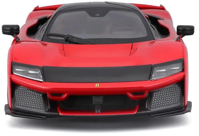 Alt view image 4 of 6 - Ferrari F80 Red with Black Top "Race + Play" Series 1/18 Diecast Model Car by Bburago