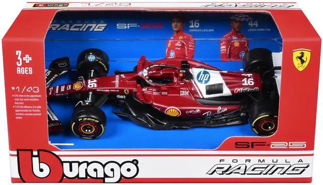 Alt view image 3 of 3 - Ferrari SF-25 #16 Charles Leclerc Formula One F1 "World Championship" (2025) 1/43 Diecast Model Car by Bburago