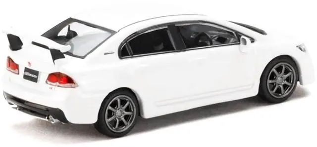 Alt view image 4 of 6 - Honda Mugen Civic Type R (FD2) RHD (Right Hand Drive) Championship White "JDM64" Series 1/64 Diecast Model Car by Hobby Japan