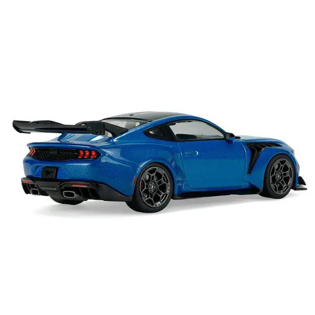Alt view image 3 of 7 - 2025 Ford Mustang GTD Indulgent Blue Metallic with Black Top 1/43 Diecast Model Car by Solido