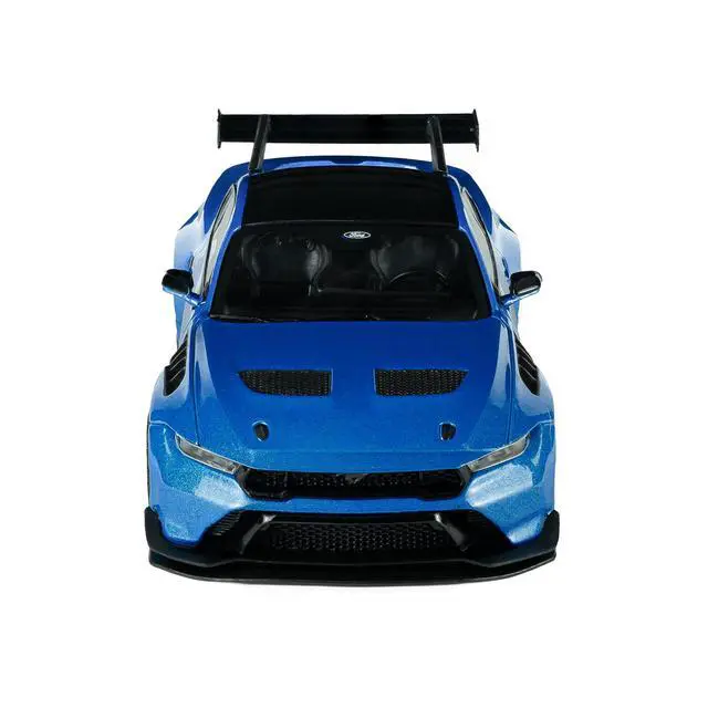Alt view image 4 of 7 - 2025 Ford Mustang GTD Indulgent Blue Metallic with Black Top 1/43 Diecast Model Car by Solido