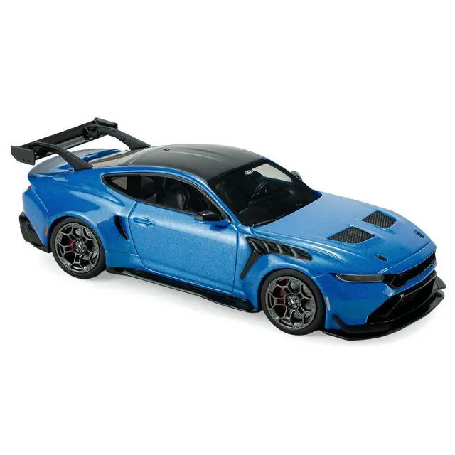Alt view image 6 of 7 - 2025 Ford Mustang GTD Indulgent Blue Metallic with Black Top 1/43 Diecast Model Car by Solido