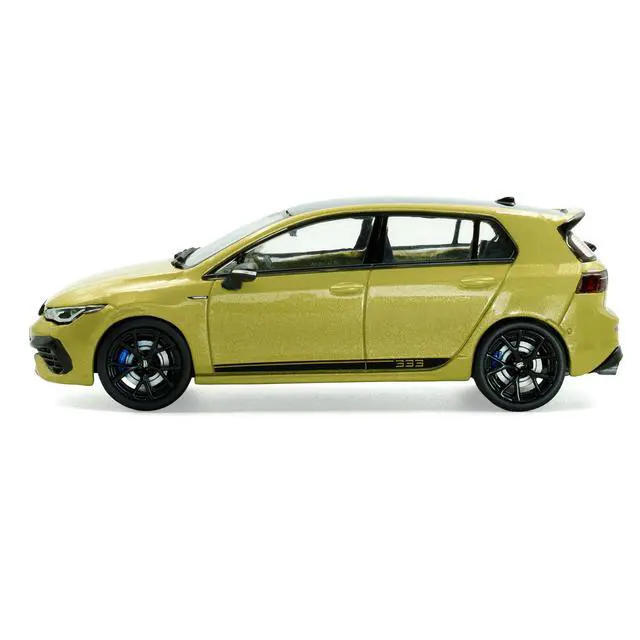 Alt view image 2 of 7 - 2023 Volkswagen Golf R 333 Limited Edition Lime Yellow Metallic with Black Top 1/43 Diecast Model Car by Solido