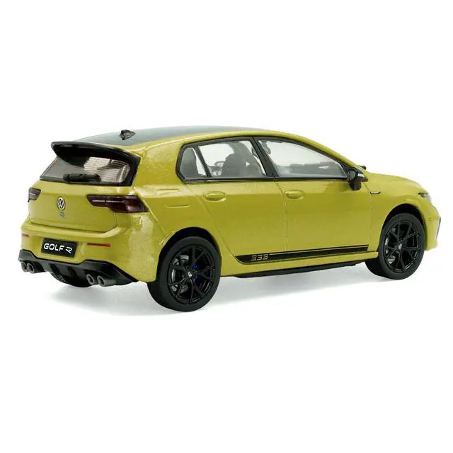 Alt view image 3 of 7 - 2023 Volkswagen Golf R 333 Limited Edition Lime Yellow Metallic with Black Top 1/43 Diecast Model Car by Solido