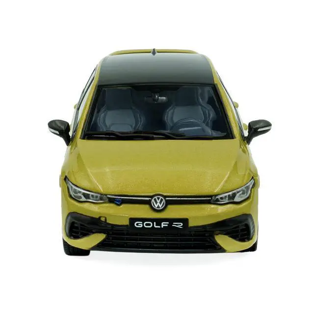 Alt view image 4 of 7 - 2023 Volkswagen Golf R 333 Limited Edition Lime Yellow Metallic with Black Top 1/43 Diecast Model Car by Solido