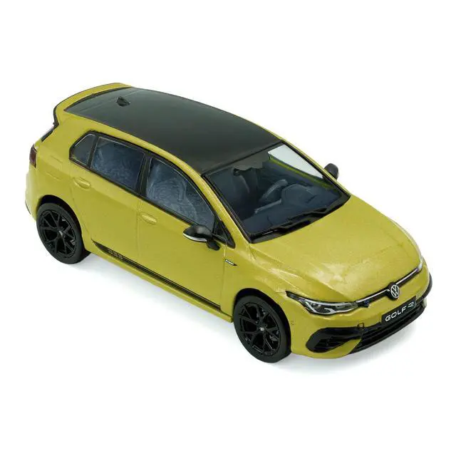 Alt view image 6 of 7 - 2023 Volkswagen Golf R 333 Limited Edition Lime Yellow Metallic with Black Top 1/43 Diecast Model Car by Solido