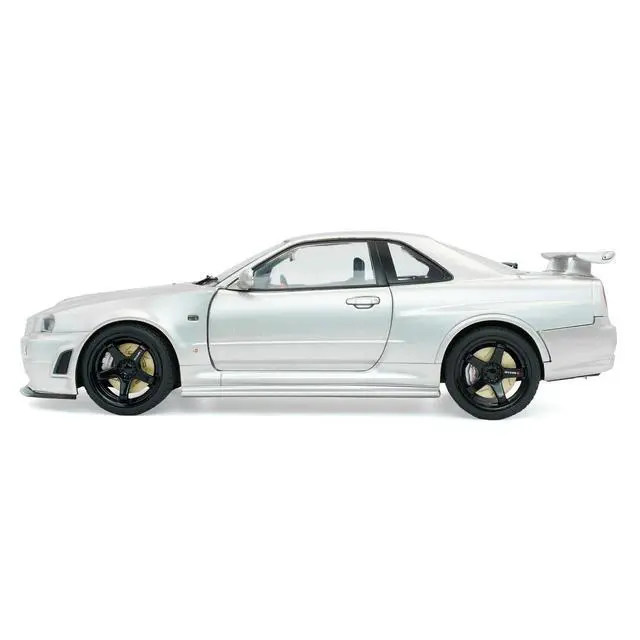 Alt view image 3 of 6 - 1999 Nissan Skyline GT-R (R34) Z-Tune RHD (Right Hand Drive) Silver Metallic 1/18 Diecast Model Car by Solido