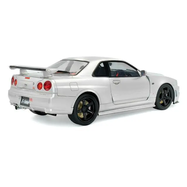Alt view image 4 of 6 - 1999 Nissan Skyline GT-R (R34) Z-Tune RHD (Right Hand Drive) Silver Metallic 1/18 Diecast Model Car by Solido