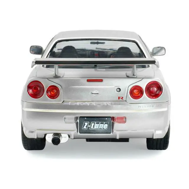 Alt view image 6 of 6 - 1999 Nissan Skyline GT-R (R34) Z-Tune RHD (Right Hand Drive) Silver Metallic 1/18 Diecast Model Car by Solido
