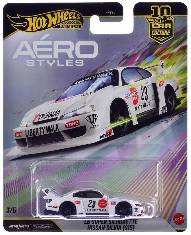 Alt view image 3 of 7 - "Aero Styles" 5 piece Set "Car Culture 10th Anniversary" 2026 Series U Diecast Model Cars by Hot Wheels