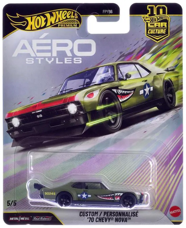 Alt view image 5 of 7 - "Aero Styles" 5 piece Set "Car Culture 10th Anniversary" 2026 Series U Diecast Model Cars by Hot Wheels
