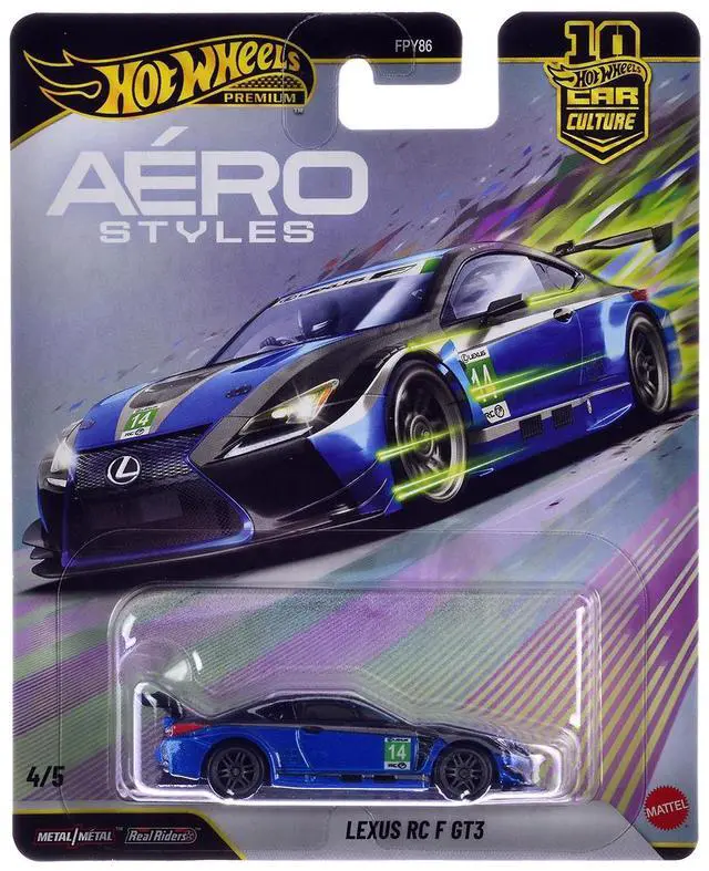 Alt view image 7 of 7 - "Aero Styles" 5 piece Set "Car Culture 10th Anniversary" 2026 Series U Diecast Model Cars by Hot Wheels