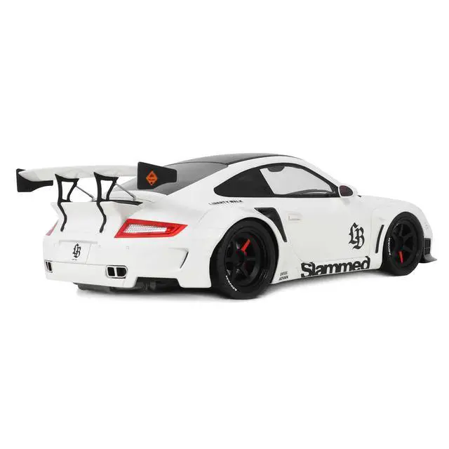 Alt view image 5 of 7 - 2024 Porsche 911 Turbo LB-Works White with Black Top 1/18 Model Car by GT Spirit