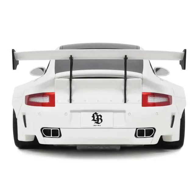 Alt view image 7 of 7 - 2024 Porsche 911 Turbo LB-Works White with Black Top 1/18 Model Car by GT Spirit
