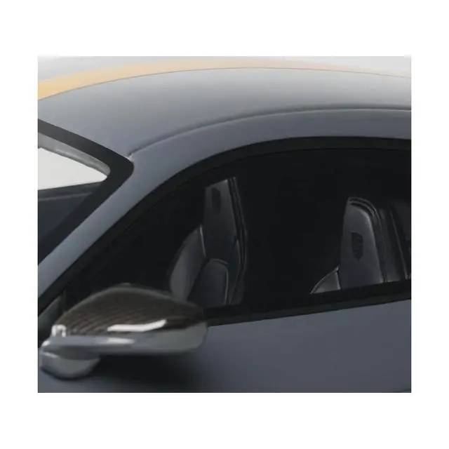 Alt view image 3 of 6 - 2025 Porsche 911 (992.2) GT3 Touring Gray with Gold Stripe 1/18 Model Car by GT Spirit