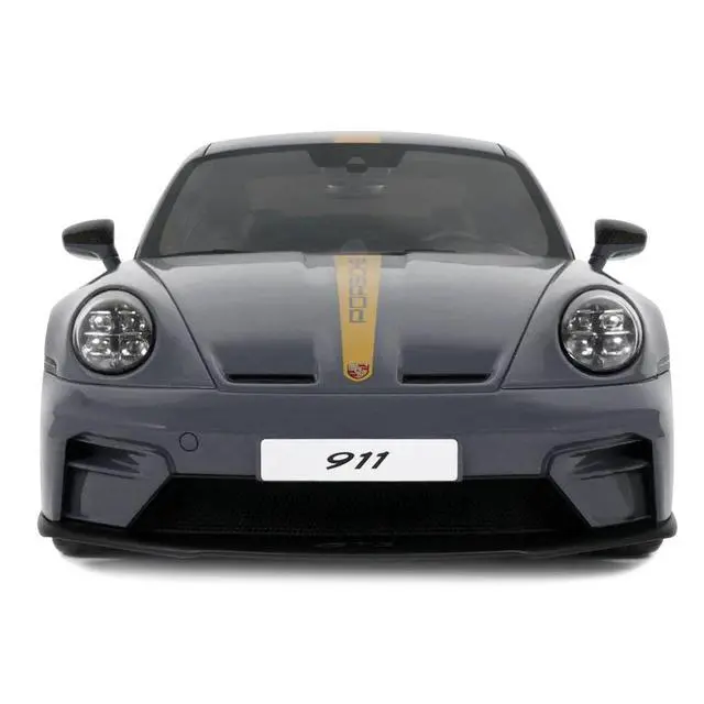 Alt view image 4 of 6 - 2025 Porsche 911 (992.2) GT3 Touring Gray with Gold Stripe 1/18 Model Car by GT Spirit