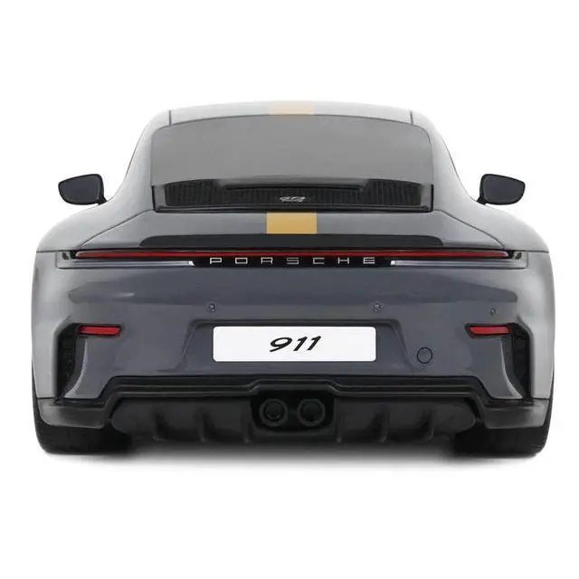 Alt view image 5 of 6 - 2025 Porsche 911 (992.2) GT3 Touring Gray with Gold Stripe 1/18 Model Car by GT Spirit