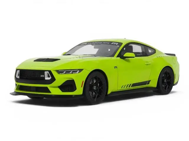 Main image of 2025 Ford Mustang RTR Spec-3 Lime Green 1/18 Model Car by GT Spirit