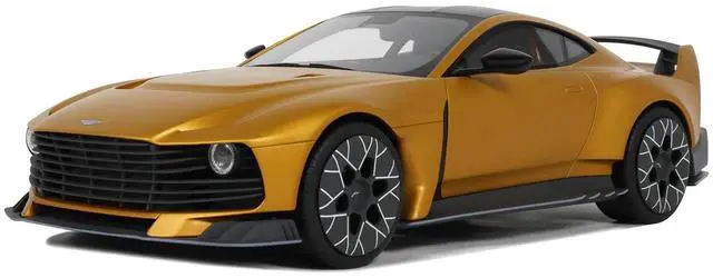 Main image of 2024 Aston Martin Valiant Auric Gold Metallic with Black Top 1/18 Model Car by GT Spirit
