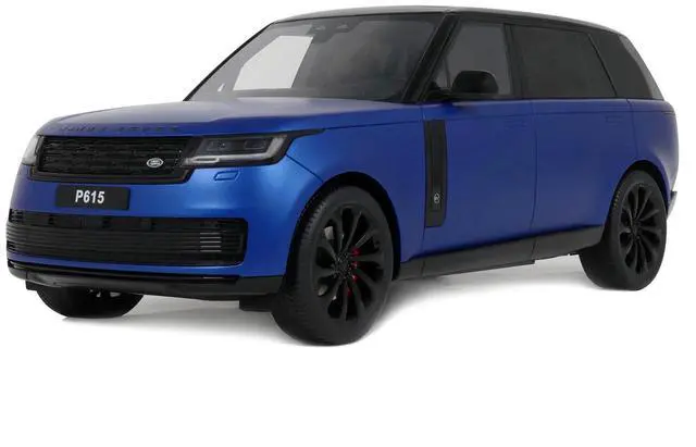 Main image of 2024 Range Rover P615 SV Blue Metallic with Black Top 1/18 Model Car by GT Spirit