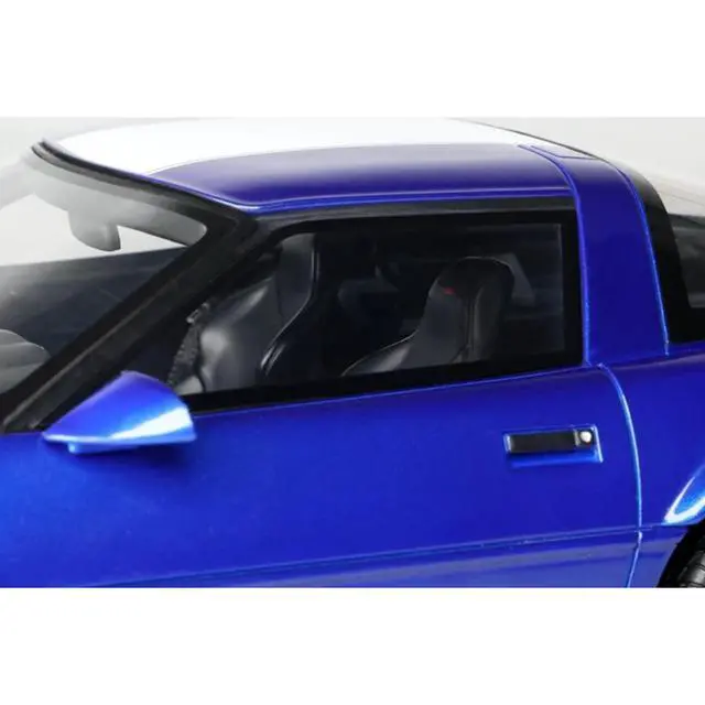 Alt view image 2 of 7 - 1996 Chevrolet Corvette C4 Grand Sport Blue Metallic with White Stripe 1/18 Model Car by GT Spirit