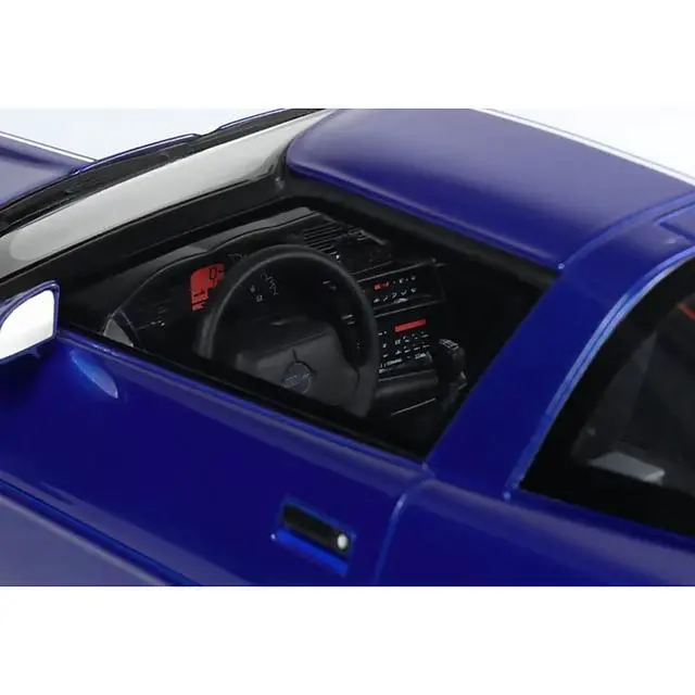 Alt view image 3 of 7 - 1996 Chevrolet Corvette C4 Grand Sport Blue Metallic with White Stripe 1/18 Model Car by GT Spirit