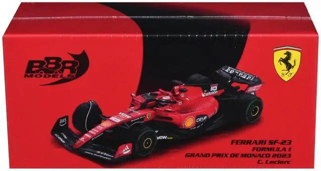 Alt view image 4 of 6 - Ferrari SF-23 #16 Charles Leclerc Formula One F1 "Monaco GP" (2023) 1/64 Diecast Model Car by BBR Models