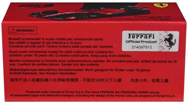 Alt view image 5 of 6 - Ferrari SF-23 #55 Carlos Sainz Formula One F1 "Monaco GP" (2023) 1/64 Diecast Model Car by BBR Models