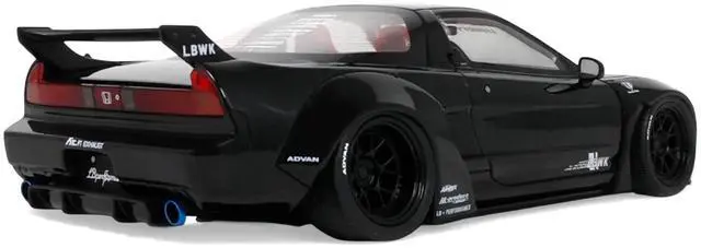 Alt view image 5 of 7 - 2020 Honda NSX (NA1) LB-Works Black with Red Interior Limited Edition to 2000 pieces Worldwide 1/18 Model Car by Otto Mobile