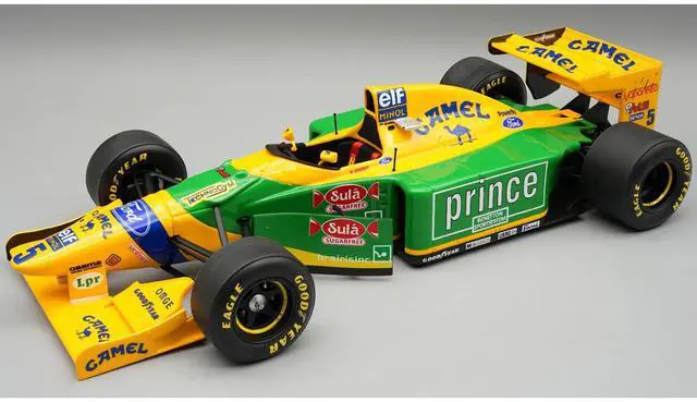 Main image of Benetton B193B #5 Michael Schumacher Formula One F1 "Hungarian GP" (1993) "Mythos Series" with Case 1/18 Model Car by Tecnomodel