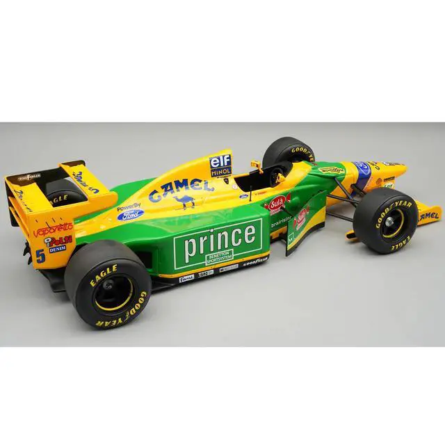 Alt view image 2 of 3 - Benetton B193B #5 Michael Schumacher Formula One F1 "Hungarian GP" (1993) "Mythos Series" with Case 1/18 Model Car by Tecnomodel