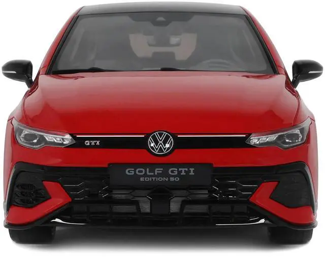 Alt view image 6 of 7 - 2024 Volkswagen Golf Mk.8 GTi 50th Edition Tornado Red Limited Edition to 999 pieces Worldwide 1/18 Model Car by Otto Mobile