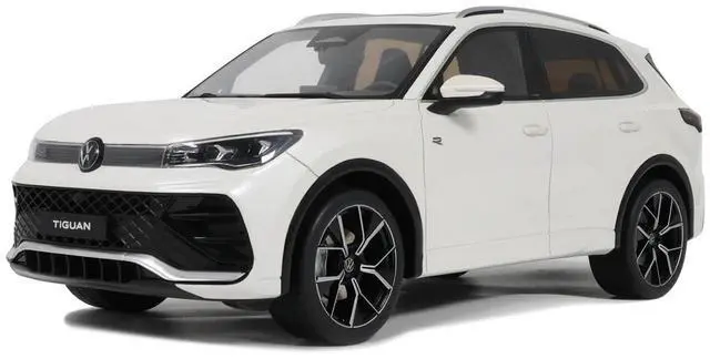 Main image of 2024 Volkswagen Tiguan E Tsi R-Line Oryx White Pearl Limited Edition to 999 pieces Worldwide 1/18 Model Car by Otto Mobile