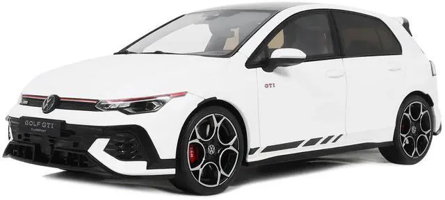 Main image of 2024 Volkswagen Golf Mk.8 GTi Clubsport Pure White Limited Edition to 999 pieces Worldwide 1/18 Model Car by Otto Mobile