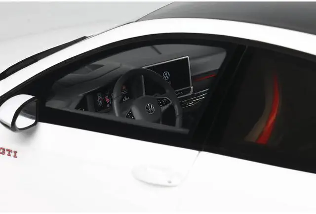Alt view image 2 of 7 - 2024 Volkswagen Golf Mk.8 GTi Clubsport Pure White Limited Edition to 999 pieces Worldwide 1/18 Model Car by Otto Mobile
