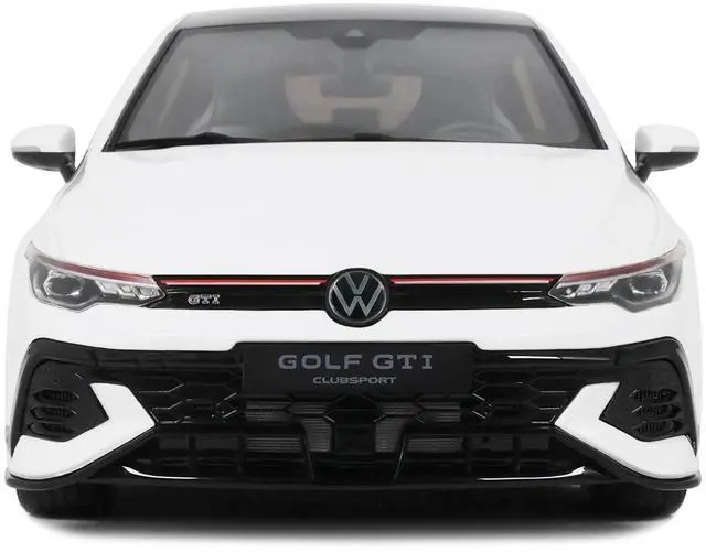 Alt view image 6 of 7 - 2024 Volkswagen Golf Mk.8 GTi Clubsport Pure White Limited Edition to 999 pieces Worldwide 1/18 Model Car by Otto Mobile