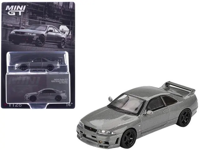 Main image of Nissan Skyline GT-R (NISMO BCNR33 CRS Version) RHD Dark Metal Gray Metallic Limited Edition 1/64 Diecast Model Car by Mini GT