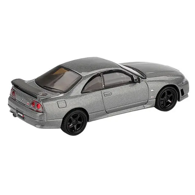 Alt view image 3 of 6 - Nissan Skyline GT-R (NISMO BCNR33 CRS Version) RHD Dark Metal Gray Metallic Limited Edition 1/64 Diecast Model Car by Mini GT