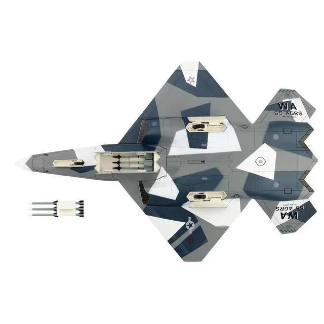Alt view image 5 of 7 - Northrop F-23 Black Widow II Stealth Fighter Aircraft "Nellis AFB" United States Air Force 1/72 Diecast Model by Hobby Master