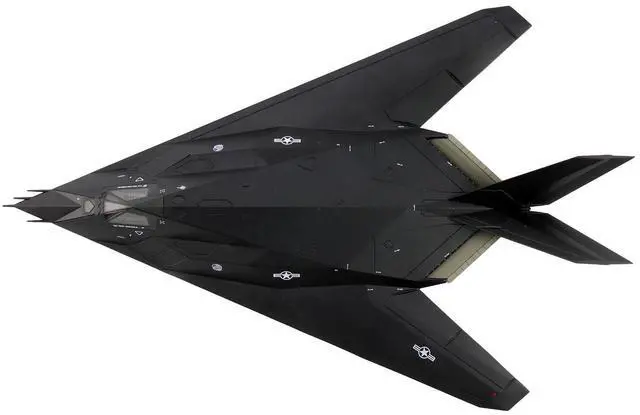 Alt view image 4 of 7 - Lockheed YF-117 Nighthawk Stealth Aircraft "Edwards AFB" (2005) United States Air Force 1/72 Diecast Model by Hobby Master