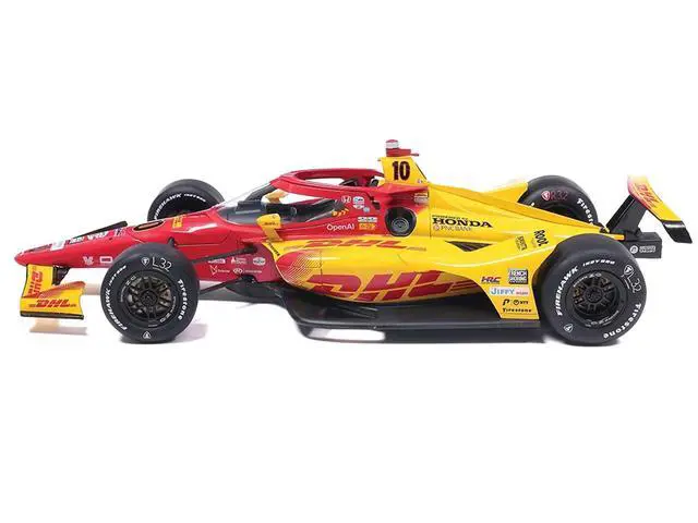 Alt view image 2 of 7 - Dallara IndyCar #10 Alex Palou "DHL - Chip Ganassi Racing" Winner "Indianapolis 500" (2025) 1/18 Diecast Model Car by IXO Models