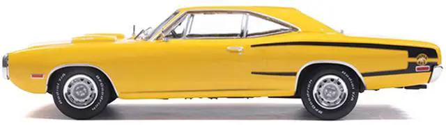 Alt view image 2 of 6 - 1970 Dodge Coronet Super Bee Yellow with Black Stripes 1/43 Diecast Model by IXO Models