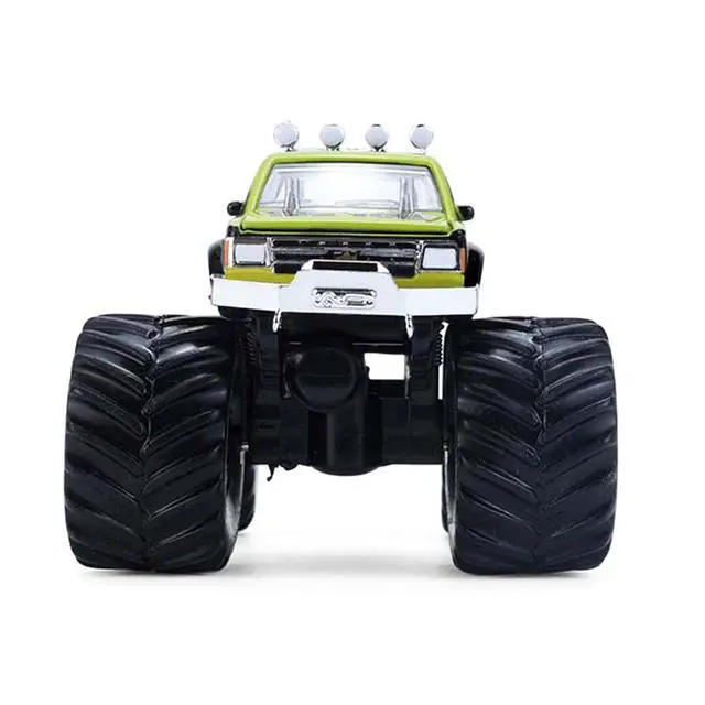 Alt view image 4 of 6 - 1986 Chevrolet S10 Monster Truck #24 "Raptor" Black and Green with Graphics 1/64 Diecast Model Car by Greenlight