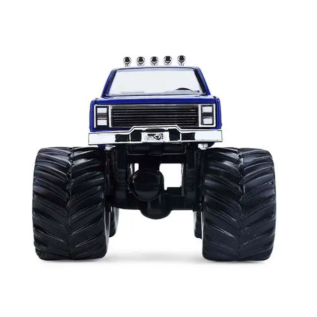 Alt view image 4 of 6 - 1981 Chevrolet K20 Monster Truck #5 "HendrickCars.com" Blue and White with Graphics 1/64 Diecast Model Car by Greenlight