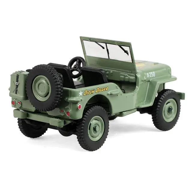 Alt view image 3 of 6 - 1942 Willys MB Jeep Olive Green "America 250 Edition" "Anniversary Collection" Series 18 1/64 Diecast Model Car by Greenlight