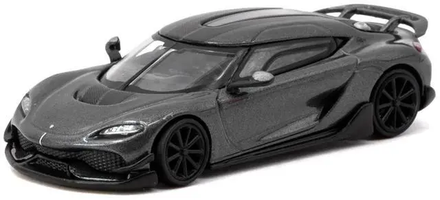 Alt view image 2 of 6 - Koenigsegg Gemera Dark Gray Metallic "Global64" Series 1/64 Diecast Model Car by Tarmac Works