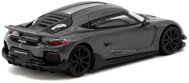 Alt view image 3 of 6 - Koenigsegg Gemera Dark Gray Metallic "Global64" Series 1/64 Diecast Model Car by Tarmac Works